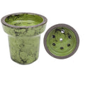Crackled Ceramic Hookah Bowl - 7 Hole