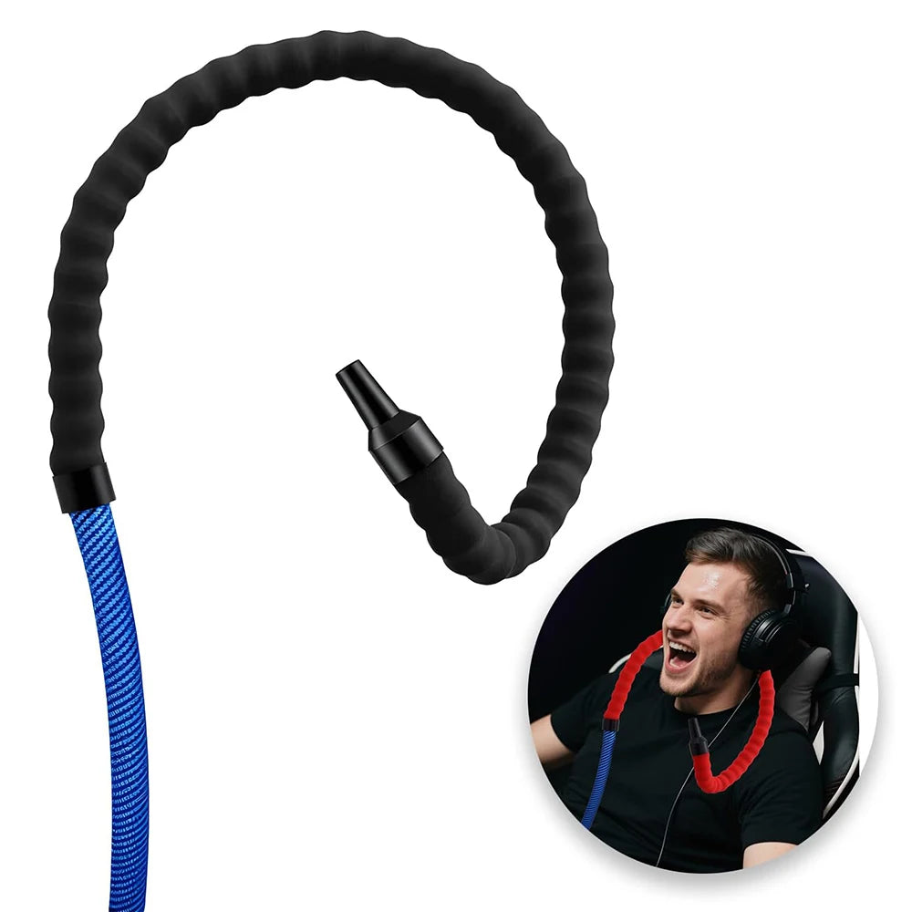 Hands-Free Flexible Hookah Hose with Grip Handle