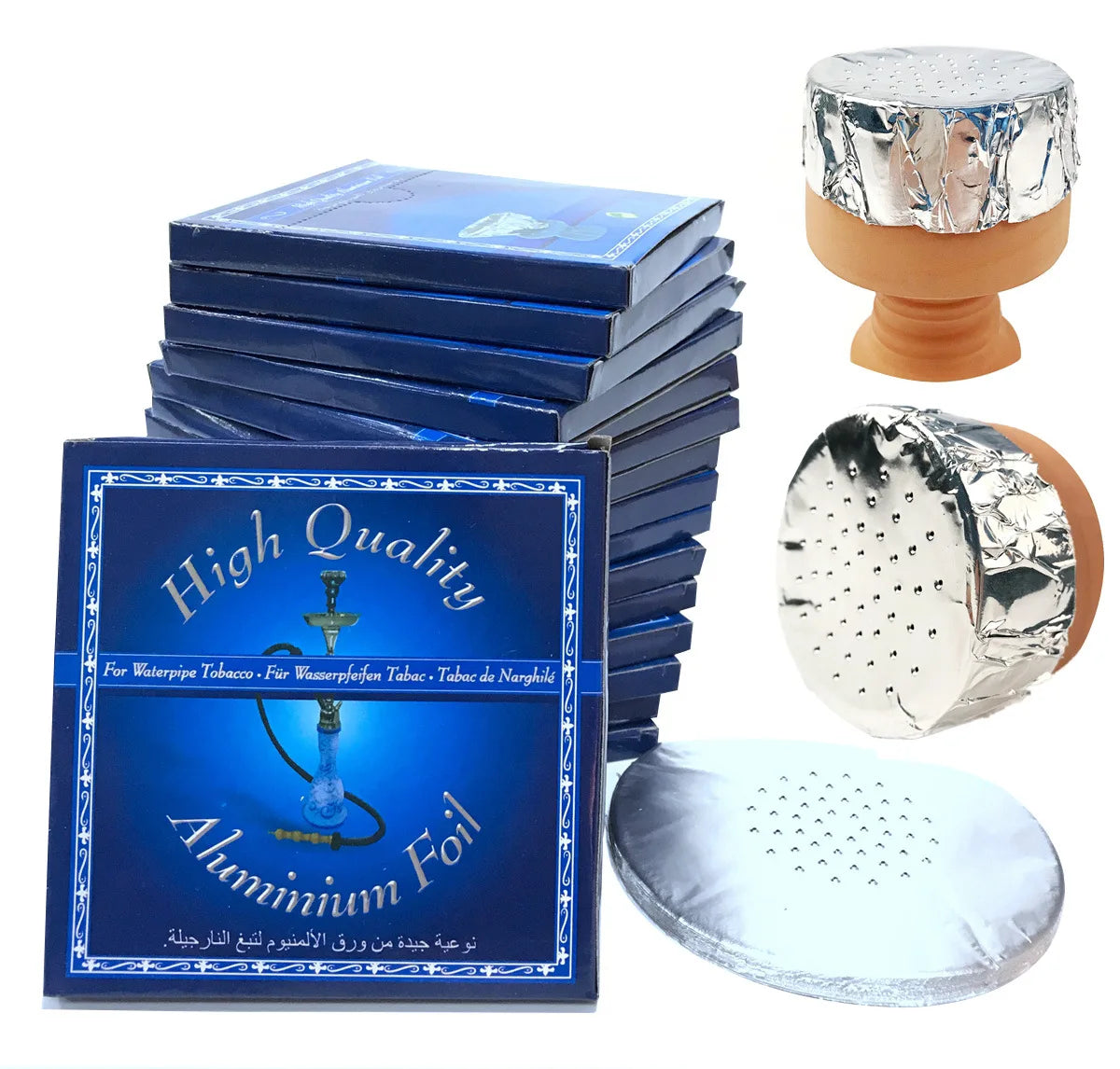 Hookah Foil 50pcs - Pre-Perforated 12x12cm