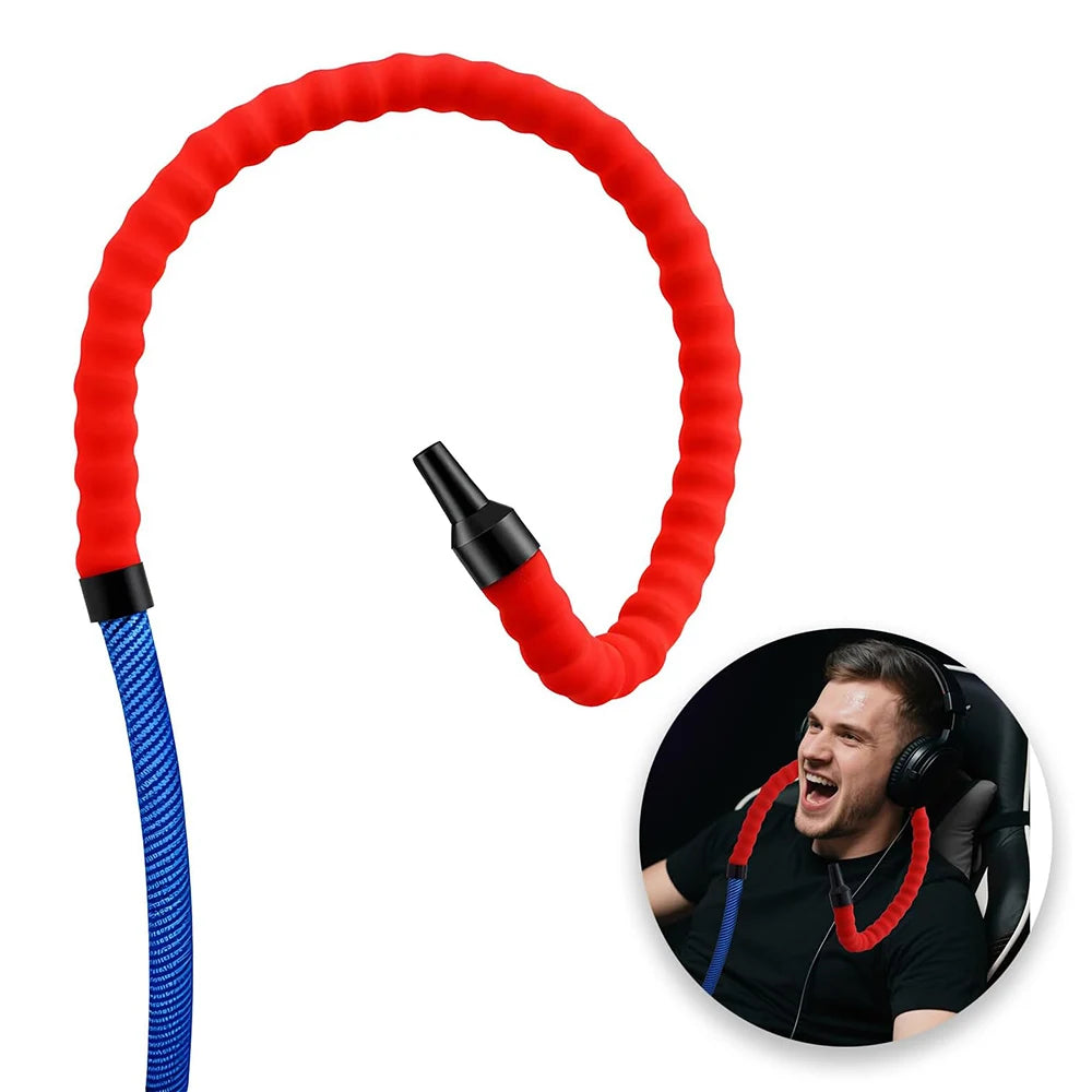 Hands-Free Flexible Hookah Hose with Grip Handle