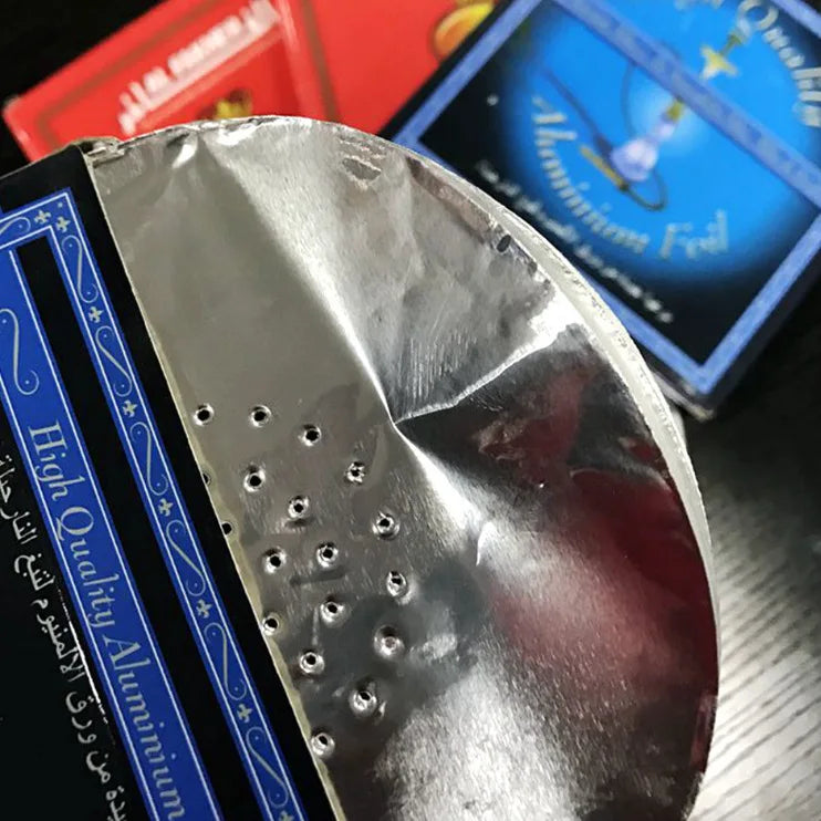 Hookah Foil 50pcs - Pre-Perforated 12x12cm