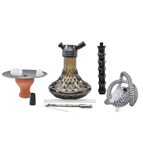 20" Premium Hookah Set - Single Hose with Ceramic Bowl & Accessories